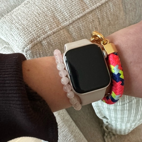 neon rope and gold link bracelet - Picture 4 of 6